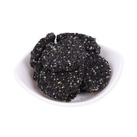 Bonbons gélifiés mi-durs faits main au sésame noir et à la menthe pour enfants, garçons et filles, avec tranches de gâteau au miel et aux œufs, et snacks à grains gros.