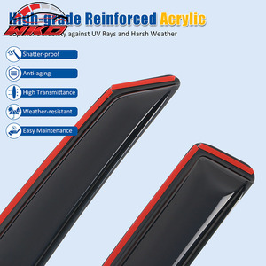 Déflecteurs de pluie en acrylique pour vitres de Ford Fusion 13-20, ensemble de 4 pièces - Product Image 4