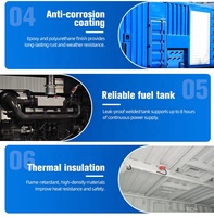 Generator Diesel Kubota Heavy Duty 135-265kW dalam Kontainer, Kedap Suara untuk Pabrik Semen & Baja, Konstruksi Jembatan