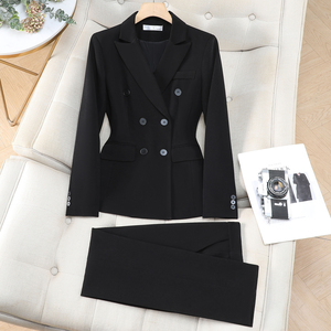 Chaqueta de <span class=keywords><strong>Traje</strong></span> Profesional de Alta Calidad <span class=keywords><strong>para</strong></span> <span class=keywords><strong>Mujer</strong></span>, Color <span class=keywords><strong>Azul</strong></span> <span class=keywords><strong>Marino</strong></span>, Primavera-Otoño 2026 - Product Image 3