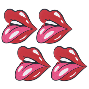 Pegatinas <span class=keywords><strong>de</strong></span> pecho con forma <span class=keywords><strong>de</strong></span> labios, cubrepezones sexys, pezoneras adhesivas, cubrepezones rosas sexys para chicas, pegatinas para senos. - Product Image 4