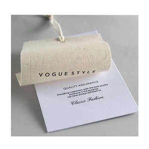 Nhãn Hàng May Mặc Hai Mặt Vải Chăm Sóc Sản Phẩm Giặt/Hướng Dẫn Giặt Khô Canvas Hang Tags - Product Image 1