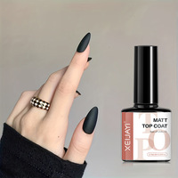 Vernis Gel Professionnel Sans Résidu Longue Durée Effet Brillant pour Salons de Manucure (Base et Top Coat)