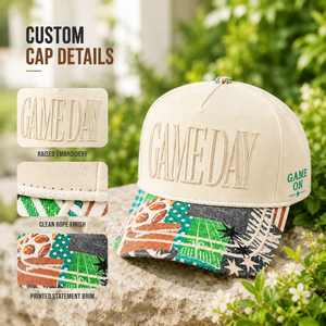 Casquette de baseball Dymf style pastoral personnalisée, structurée, 100 % coton, broderie 3D, pour le golf et les matchs de football, à visière incurvée - Product Image 2