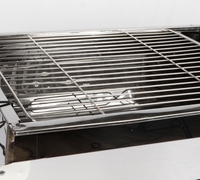 Barbecue portatif multifonctionnel en métal pour camping en plein air Barbecue à charbon pliable en acier inoxydable facile à transporter