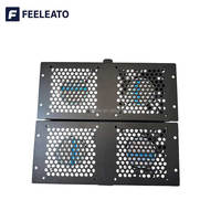 Unité de refroidissement à 4 ventilateurs pour étagère, dissipation de chaleur pour rack de serveur standard 19 pouces, plateau de ventilation en acier SPCC, en stock