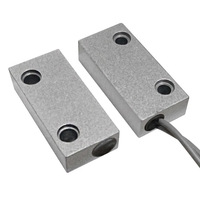 E-5continents Door Magnetic Switch Wired Security Detector Model 5C-51 Zinc Alloy Doors/Windows Normally Open/Closed Fire Alarm