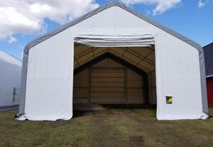 Meilleur prix Double Truss Bâtiments en tissu Abri industriel Entrepôt <span class=keywords><strong>PVC</strong></span> Hangar de stockage <span class=keywords><strong>Garage</strong></span> Hangar Tente - Product Image 3