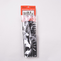 Ensemble de 10 Peignes à Cheveux en Plastique de Haute Qualité avec Logo Personnalisé, Peigne de Coiffure Antistatique pour Salon et Barbier