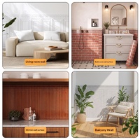 Autocollants muraux décoratifs en rouleau, style carrelage, auto-adhésifs en mousse XPE, imperméables et résistants à l'humidité, pour la décoration murale de cuisine et salle de bain