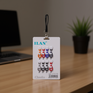 Cordino Personalizzato Ilan 45Cm con Porta Badge per Carta d'Identità - Product Image 2