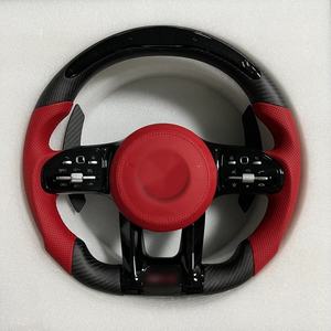 Volant en fibre de carbone de haute qualité pour <span class=keywords><strong>Mercedes</strong></span> Benz W246 2023 <span class=keywords><strong>2022</strong></span> B200 CLA E220 <span class=keywords><strong>AMG</strong></span> CLE, accessoires intérieurs de voiture - Product Image 1