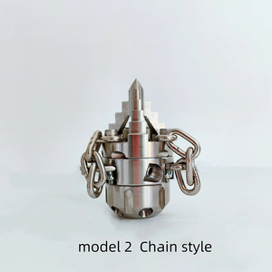 G1/2定制线/链长度不锈钢重型管道疏通喷嘴套件高压360度旋转管道疏通清洁 - Product Image 2