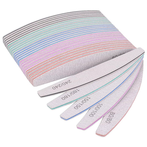 <span class=keywords><strong>Lima</strong></span> de Uñas Profesional de Doble Cara de Alta Calidad, Tipo Zebra, Media Luna, <span class=keywords><strong>100</strong></span>/180, <span class=keywords><strong>100</strong></span>/<span class=keywords><strong>100</strong></span>, <span class=keywords><strong>80</strong></span>/<span class=keywords><strong>80</strong></span>, para Manicura - Product Image 2