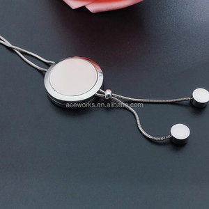 Life of Tree Magnetic Tassel Scent Diffuser <b>Locket</b> Necklace | Stainless Steel Essential Oil Diffuser with Adjustable Chain - Product Image 5
