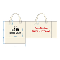 Bolsa de lona reutilizable gigante con logotipo impreso personalizado al por mayor con asa de cuerda original para mujer para compras de comestibles