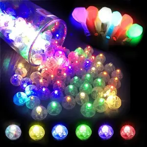Оптовая продажа, многоцветная мини светодиодная лампа-шар для рождественских украшений