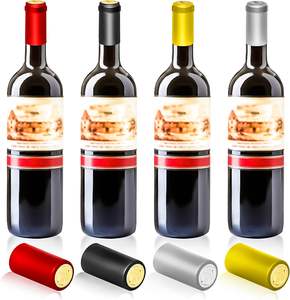 양각 로고 30mm PVC 열 수축 캡슐 와인 수축 랩 와인 병 코르크 캡슐 - Product Image 3