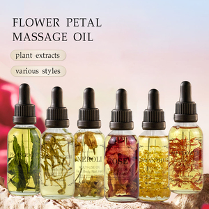 Naturale fiore essiccato massaggio olio 100% pura natura biologico di prima qualità rosa rosmarino gelsomino lavanda olio essenziale per il viso - Product Image 1