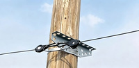 Support de poteau multi-connexions YKP-32, matériel de télécommunications CT8 pour bras transversal, pour plusieurs lignes de câbles à fibres optiques aériennes