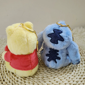 Portachiavi Peluche a Forma di <span class=keywords><strong>Orsetto</strong></span> Cartoon <span class=keywords><strong>con</strong></span> <span class=keywords><strong>Cuore</strong></span> per San Valentino - Product Image 3