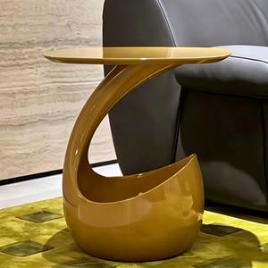 Mesa de Centro Personalizada con Cama para Gatos, Mesa Redonda Creativa para Sala de Estar Pequeña o Apartamento, Almacenamiento para Mascotas, Estilo Moderno y de Diseño - Product Image 4