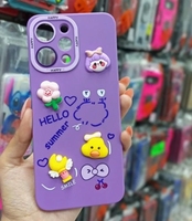 Coques de téléphone portable en TPU souple 3D Anime mignonnes avec protection de l'appareil photo pour Redmi 15C Note 14 15 Pro
