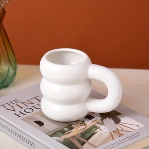 Cặp vợ chồng đơn giản dày xử lý cốc cao sáng tạo Cốc gốm sáng tạo lốp xe sáng tạo Bắc Âu cốc cà phê gốm Béo Dễ Thương - Product Image 4