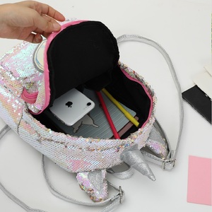 Peluche <span class=keywords><strong>Licorne</strong></span> Réversible <span class=keywords><strong>Paillettes</strong></span> Préscolaire Sac À Dos Enfants Sac D'école pour la Maternelle Filles Fille Cadeaux - Product Image 6