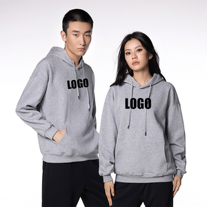 Sweat à capuche unisexe surdimensionné de haute qualité avec logo personnalisé, en coton CVC 400 GSM doublé polaire, à épaules tombantes, chaud et confortable - Product Image 1