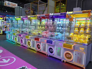 Mini English Language Metal Claw Crane <strong>Machine</strong> for Coin Pusher Toy Plastic Mini <strong>Push</strong> Toy Crane with Plush <strong>Game</strong> Payment Method - Product Image 5