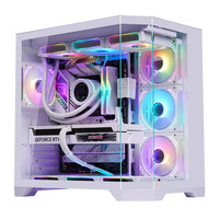 Computer Case Factory ATX Gaming Mid Tower RGB Custom PC Case with Aluminum Alloy Side Panel Window-Stock