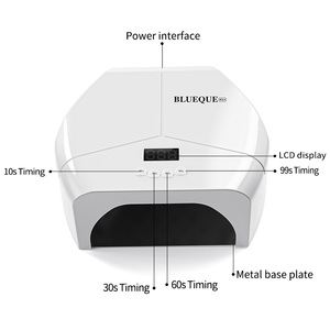 Pabrik ODM Lampu Kuku UVLED Kustom 268W 57 Manik-manik UVLED Sumber Cahaya Ganda Pengeringan Cepat Basis Logam untuk Penjual Online - Product Image 3
