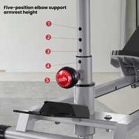 Appareil de torsion vertébrale réglable pour la maison, machine de cardio à faible impact et d'étirement, avec cadre en acier robuste et support pour les genoux