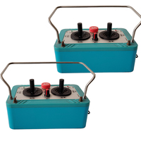 4 Joysticks Joysticks hydrauliques sans fil avec code fixe de fréquence 433 MHz en métal et plastique