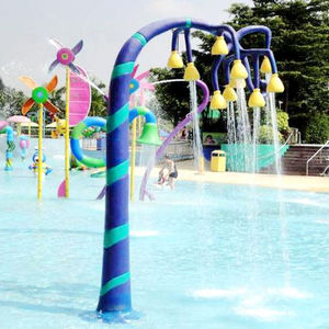 Vente en gros usine : Pulvérisateur d'eau extérieur pour parc aquatique, modèle Rainbow Gallery, pour <span class=keywords><strong>piscine</strong></span>, avec anneau arc-en-ciel - Product Image 4