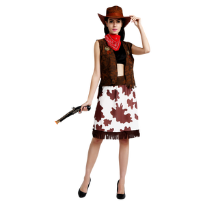 Disfraz de <span class=keywords><strong>Vaquero</strong></span> Adulto para Fiesta de Halloween, Traje de Rodeo, Cosplay, Proveedor Mayorista - Product Image 4