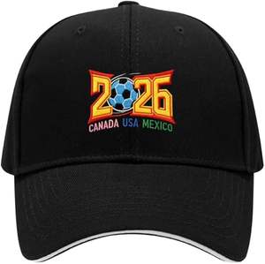 Custom Hand Embroidered Sporty Dobby Adjustable Snapback Baseball Cap for International Football Event <b>Fans</b> - Product Image 1