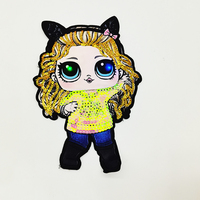 Patchs décoratifs personnalisés prêts à être expédiés, appliques pour vêtements, patchs en sequins à coudre, patchs de dessins animés pour vêtements d'enfants