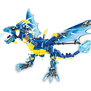 Ninja Serie 328PCS Blue Dragon Modellbau steine mit Mini-Figuren le Bricks Toys Ninja going goe