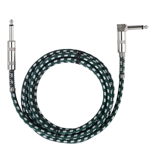 Bochara 6.5mm 6.35mm TS <span class=keywords><strong>Jack</strong></span> strumento chitarra maschio-maschio OFC cavo Audio <span class=keywords><strong>1</strong></span>/<span class=keywords><strong>4</strong></span> pollici foglio <span class=keywords><strong>Jack</strong></span> intrecciato 5 colori/confezione - Product Image 6
