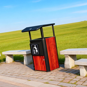 Poubelle rectangulaire en acier inoxydable Xinfangzhen <span class=keywords><strong>G100</strong></span> avec seau intérieur amovible pour usage intérieur/extérieur - Product Image 6