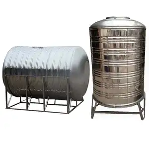 Tanque de almacenamiento de agua redondo de acero inoxidable duradero a bajo precio de venta
