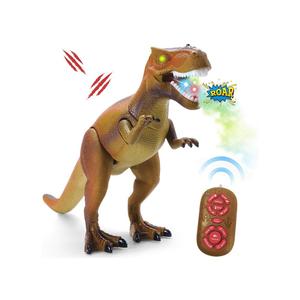 Figurine de dinosaure RC <span class=keywords><strong>T</strong></span>-<span class=keywords><strong>Rex</strong></span>, <span class=keywords><strong>jouet</strong></span> électronique marchant avec effet de fumée, robot <span class=keywords><strong>t</strong></span>élécommandé pour enfants, en plastique, pour les âges 2-7 ans - Product Image 1
