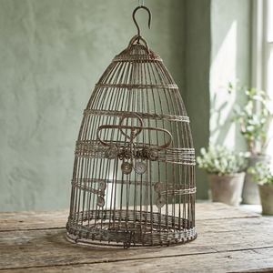 Cage à oiseaux en fil de fer écologique à motif animalier antique - Product Image 3