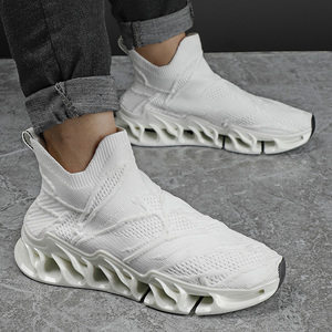 <span class=keywords><strong>Zapatos</strong></span> <span class=keywords><strong>de</strong></span> hoja para hombre <span class=keywords><strong>de</strong></span> <span class=keywords><strong>talla</strong></span> grande 39-46, calcetines <span class=keywords><strong>de</strong></span> alta elasticidad, forro <span class=keywords><strong>de</strong></span> malla transpirable a la moda, antideslizante para primavera Otoño Invierno - Product Image 5