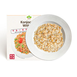 Mikrowellenfertiger Konjak-Reis Zuckerfrei Kalorienarm Ballaststoffreich Gesunde Halal Reis-Alternative mit Konjakmehl für Keto - Product Image 1