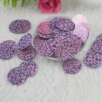 8-25mm bricolage fête de mariage couture paillettes accessoires de vêtement Costume rond plat Laser paillettes étincelle Paillette vrac Pvc paillettes