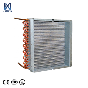 HANXIN Nouveau Condenseur à Air Refroidi, Échangeur de Chaleur à Tubes <span class=keywords><strong>en</strong></span> Cuivre et Ailettes <span class=keywords><strong>en</strong></span> Aluminium pour Unités de Réfrigération HVAC et Chambres Froides, Personnalisable - Product Image 1