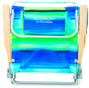 Silla de Playa <span class=keywords><strong>Tommy</strong></span> Ajustable en 5 Posiciones, Resistente, Directo de Fábrica, con Reposabrazos de Madera, Plegable, con Bolsa Refrigerante de Aluminio para Parques - Product Image 4